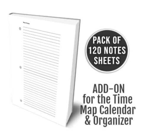 Extra Notes Sheets for the Time Map Organizer (Pack of 120)